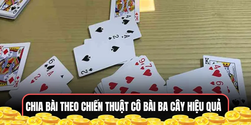 Cách chia bài 3 cây bịp theo chiến thuật cô bài