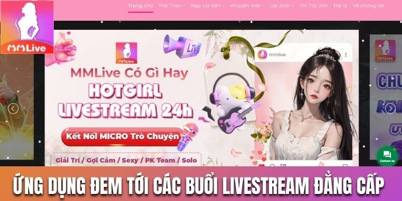Ứng dụng đem tới các buổi livestream đẳng cấp