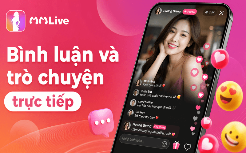 Bình luận và trò chuyện trực tiếp